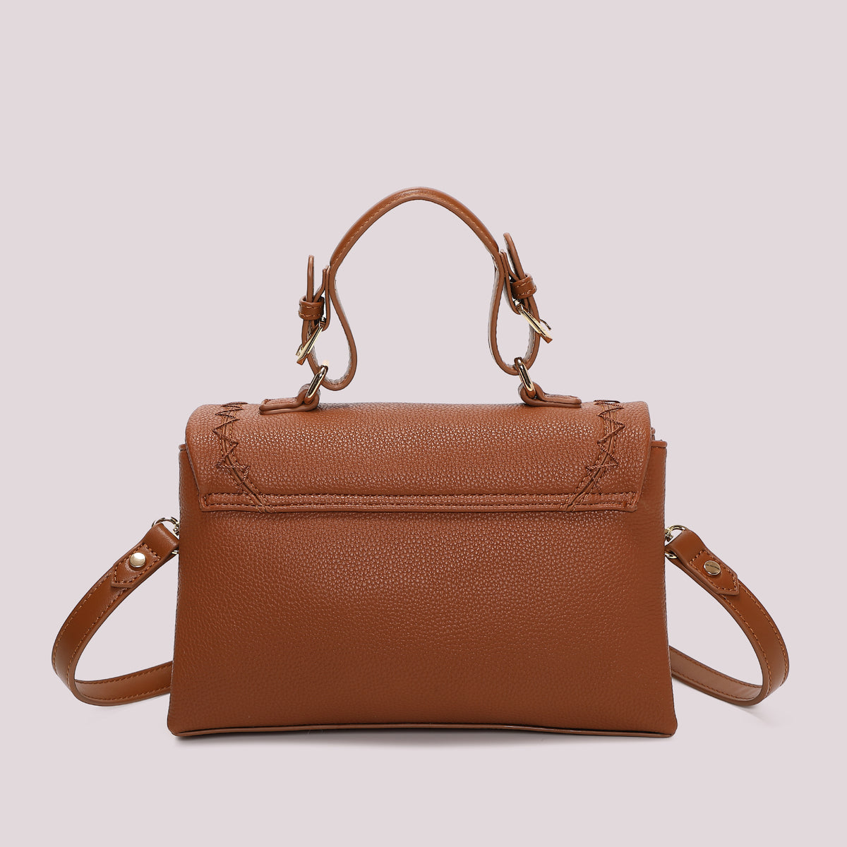 BORSA A MANO CON CUCITURE A VISTA