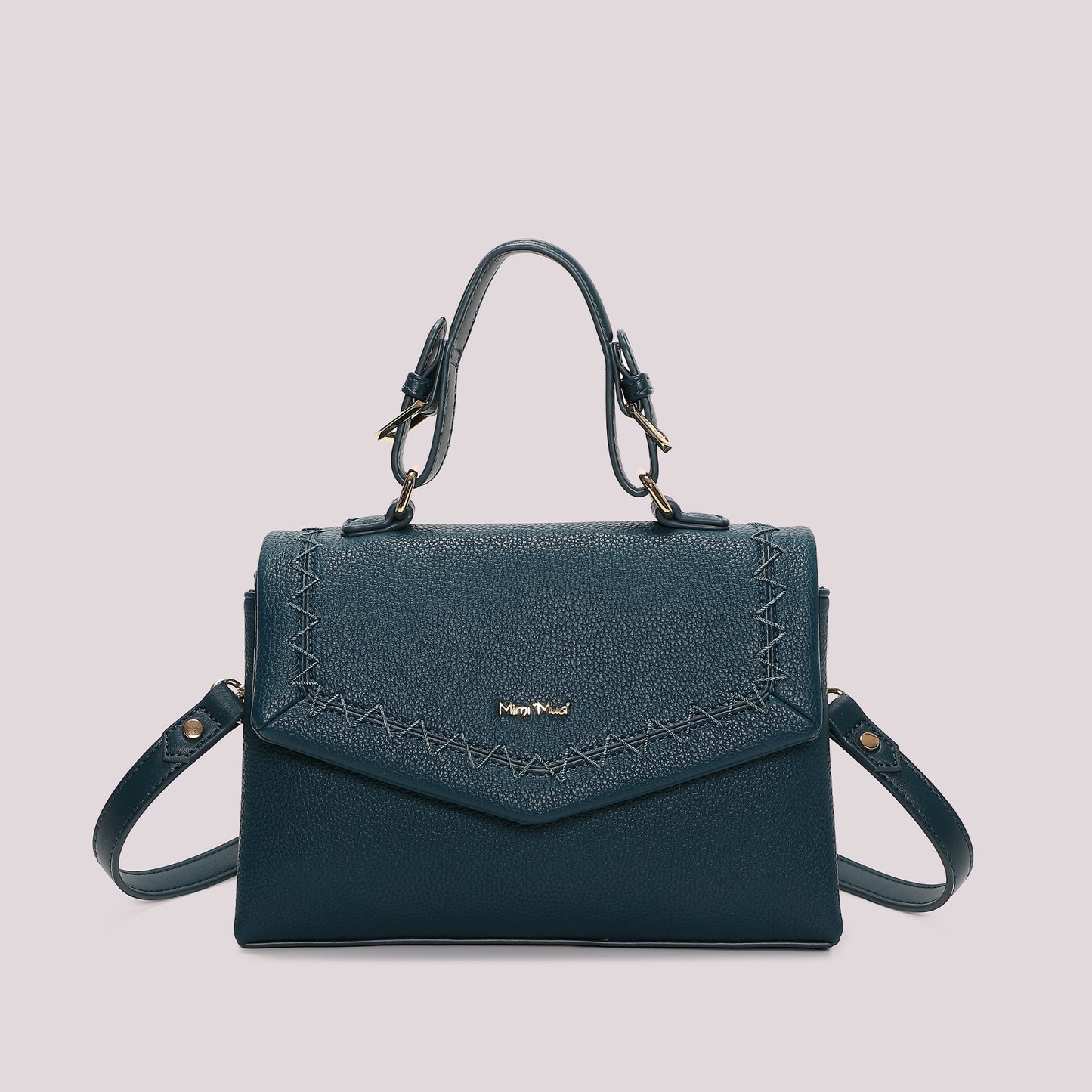 BORSA A MANO CON CUCITURE A VISTA