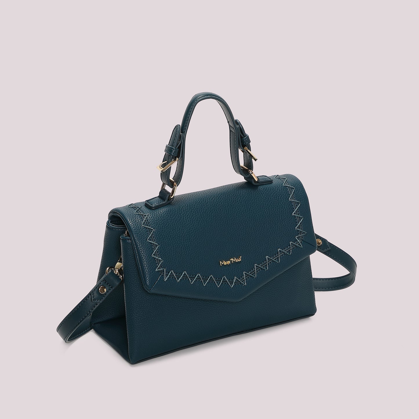 BORSA A MANO CON CUCITURE A VISTA