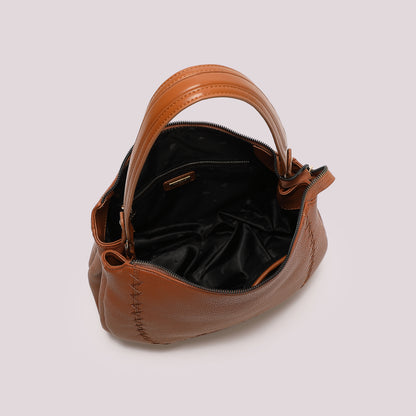 BORSA A SPALLA CON CUCITURE A VISTA
