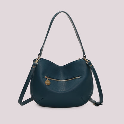 BORSA A SPALLA CON CUCITURE A VISTA