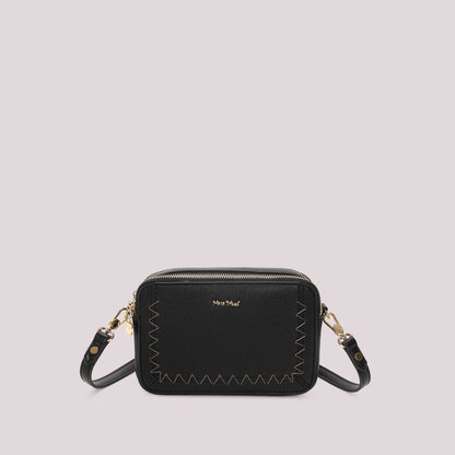 BORSA A TRACOLLA CON CUCITURE A VISTA