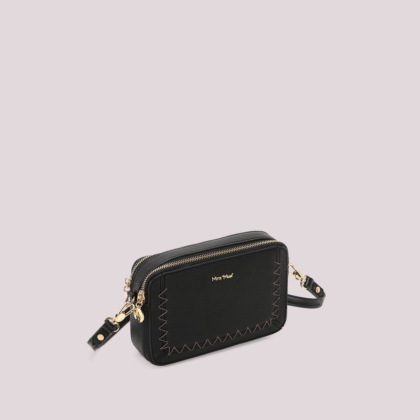 BORSA A TRACOLLA CON CUCITURE A VISTA