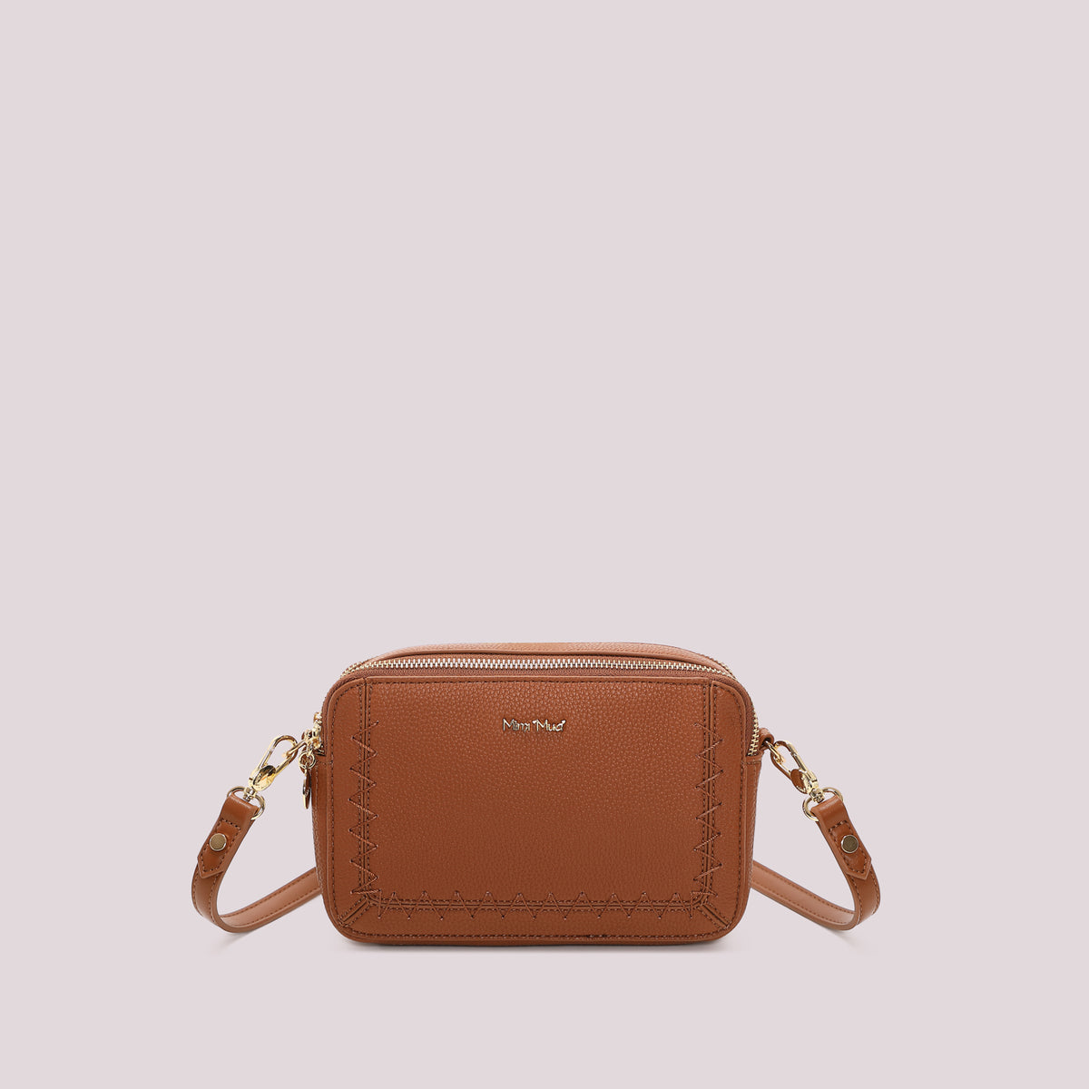 BORSA A TRACOLLA CON CUCITURE A VISTA