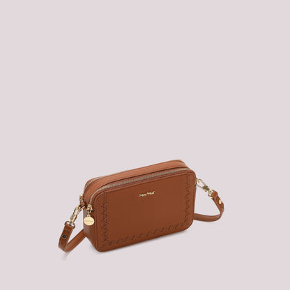 BORSA A TRACOLLA CON CUCITURE A VISTA