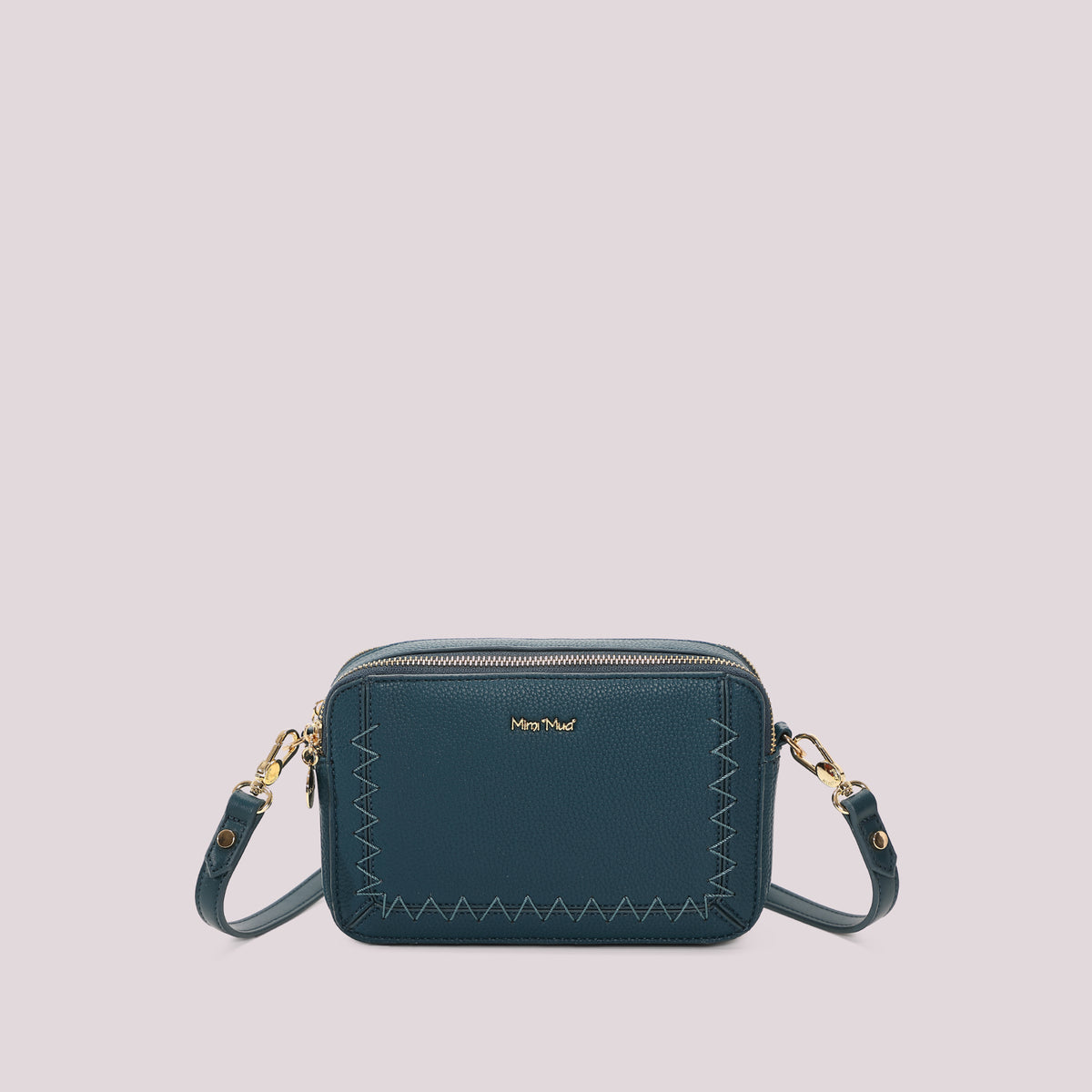 BORSA A TRACOLLA CON CUCITURE A VISTA