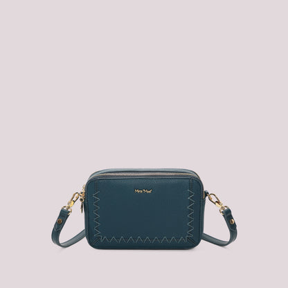 BORSA A TRACOLLA CON CUCITURE A VISTA