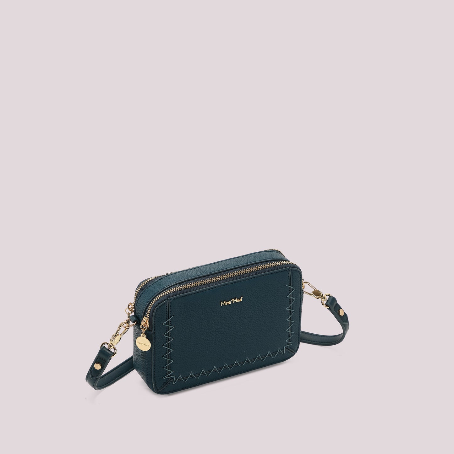 BORSA A TRACOLLA CON CUCITURE A VISTA