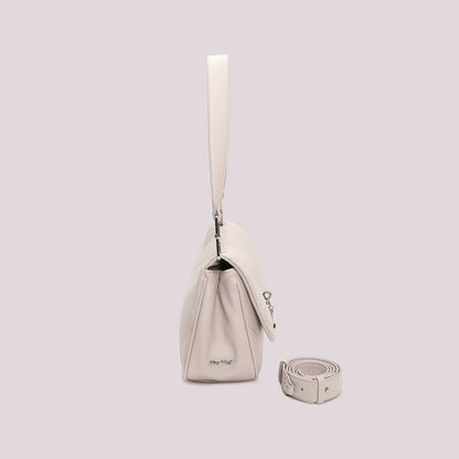 BORSA A SPALLA TRAPUNTATA CON PATTA