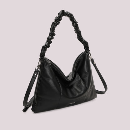 BORSA A SPALLA TRAPUNTATA