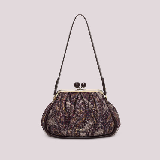BORSA CLUTCH IN FANTASIA CON CHIUSURA A SFERE