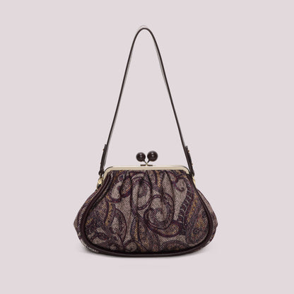 BORSA CLUTCH IN FANTASIA CON CHIUSURA A SFERE
