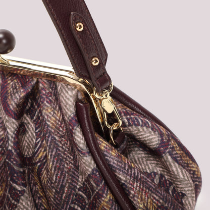 BORSA CLUTCH IN FANTASIA CON CHIUSURA A SFERE