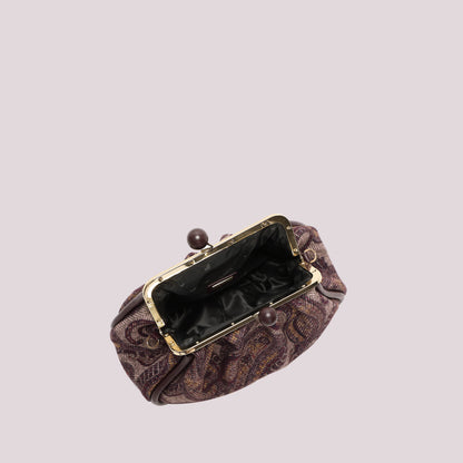 BORSA CLUTCH IN FANTASIA CON CHIUSURA A SFERE