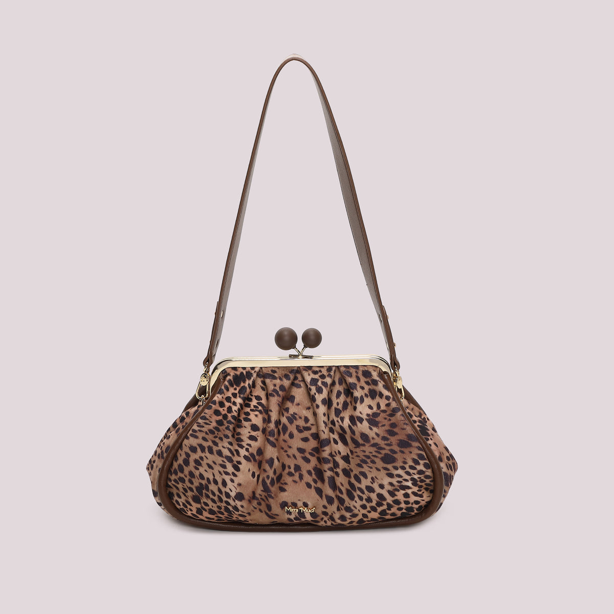 BORSA CLUTCH IN FANTASIA CON CHIUSURA A SFERE