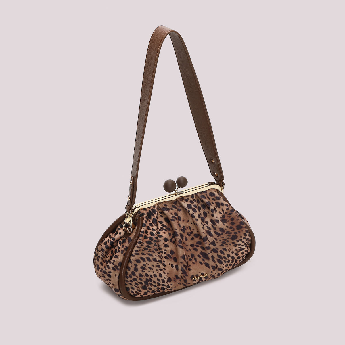BORSA CLUTCH IN FANTASIA CON CHIUSURA A SFERE