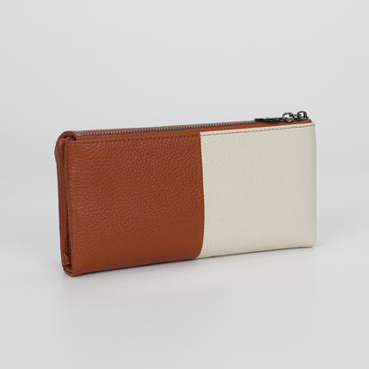 PORTAFOGLIO GRANDE IN PELLE BICOLOR