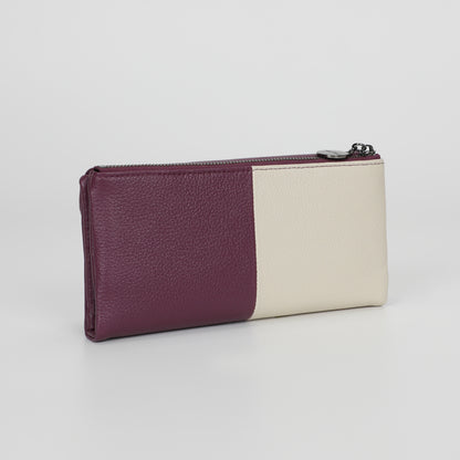 PORTAFOGLIO GRANDE IN PELLE BICOLOR