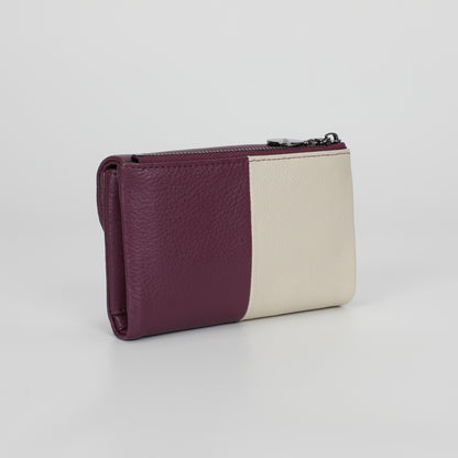 PORTAFOGLIO MEDIO IN PELLE BICOLOR