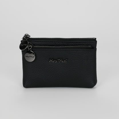 PORTAMONETE IN PELLE CON ZIP