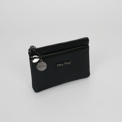 PORTAMONETE IN PELLE CON ZIP