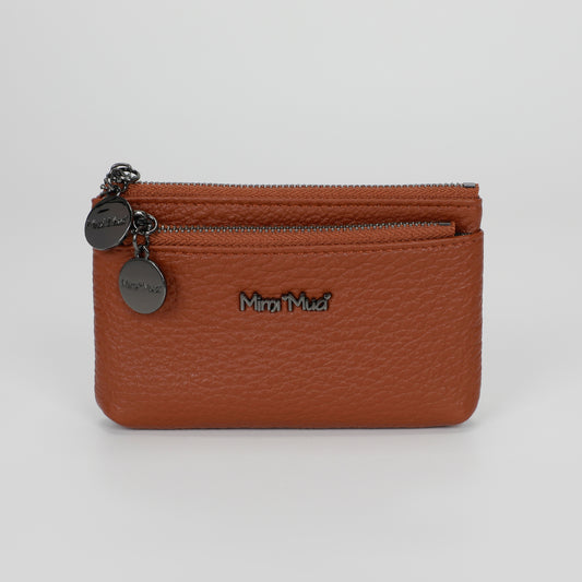 PORTAMONETE IN PELLE CON ZIP