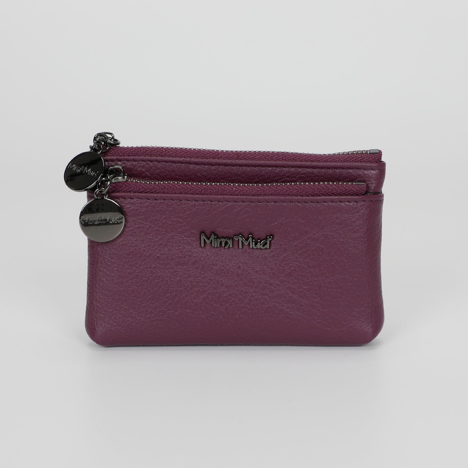 PORTAMONETE IN PELLE CON ZIP