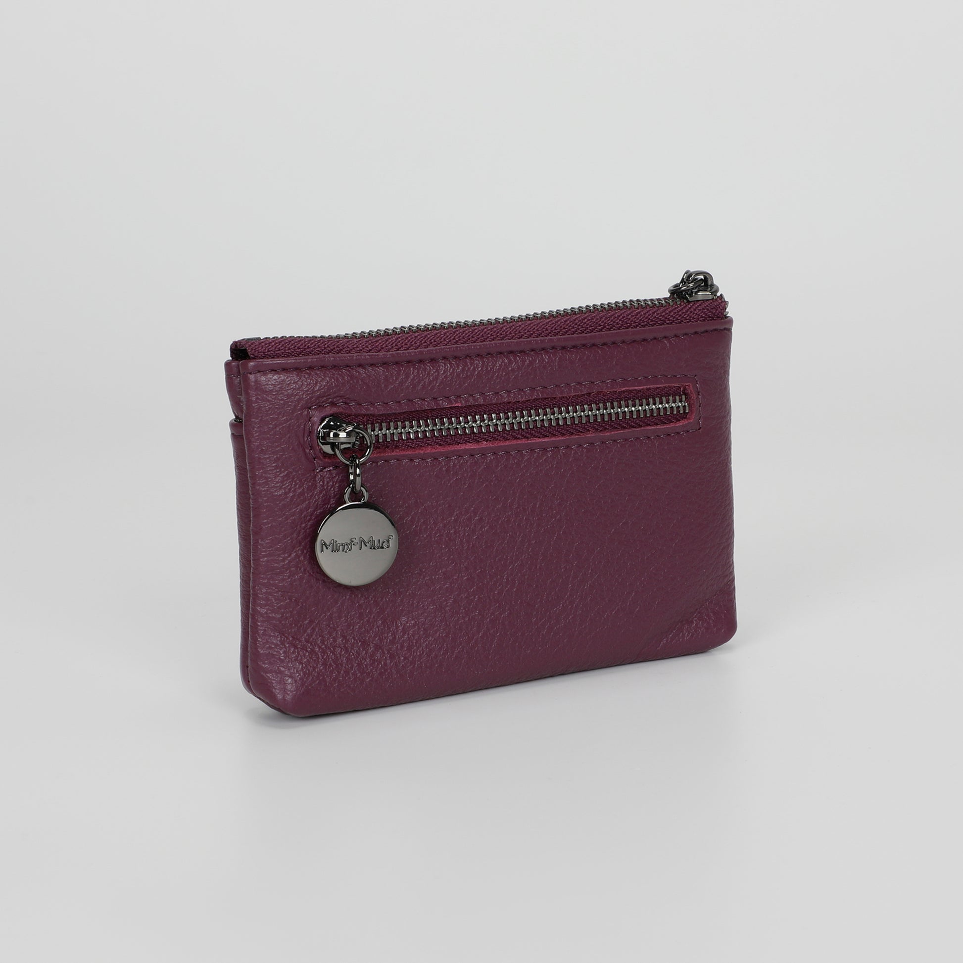 PORTAMONETE IN PELLE CON ZIP