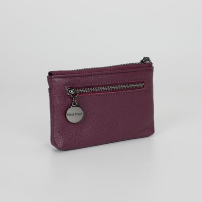 PORTAMONETE IN PELLE CON ZIP