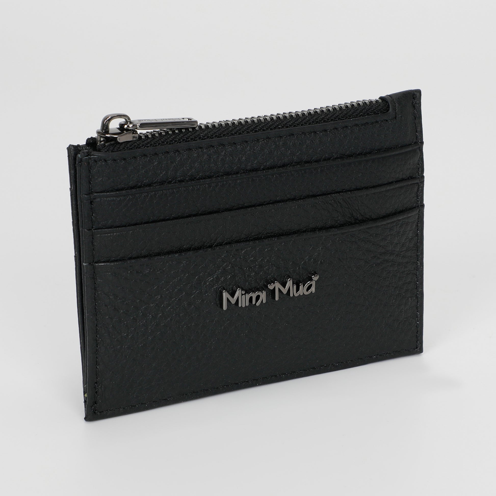 PORTACARTE IN PELLE CON ZIP