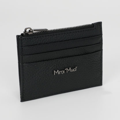 PORTACARTE IN PELLE CON ZIP