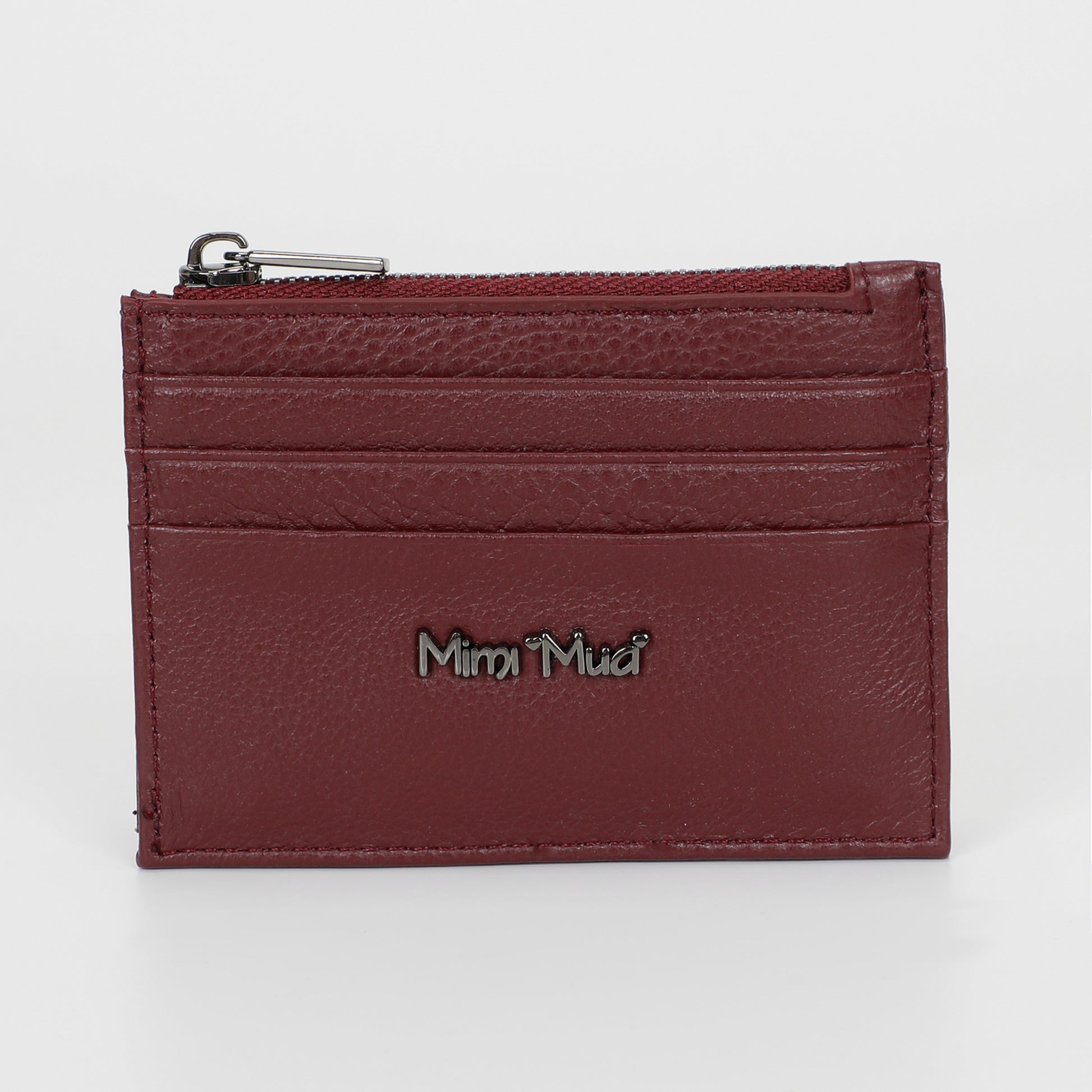 PORTACARTE IN PELLE CON ZIP