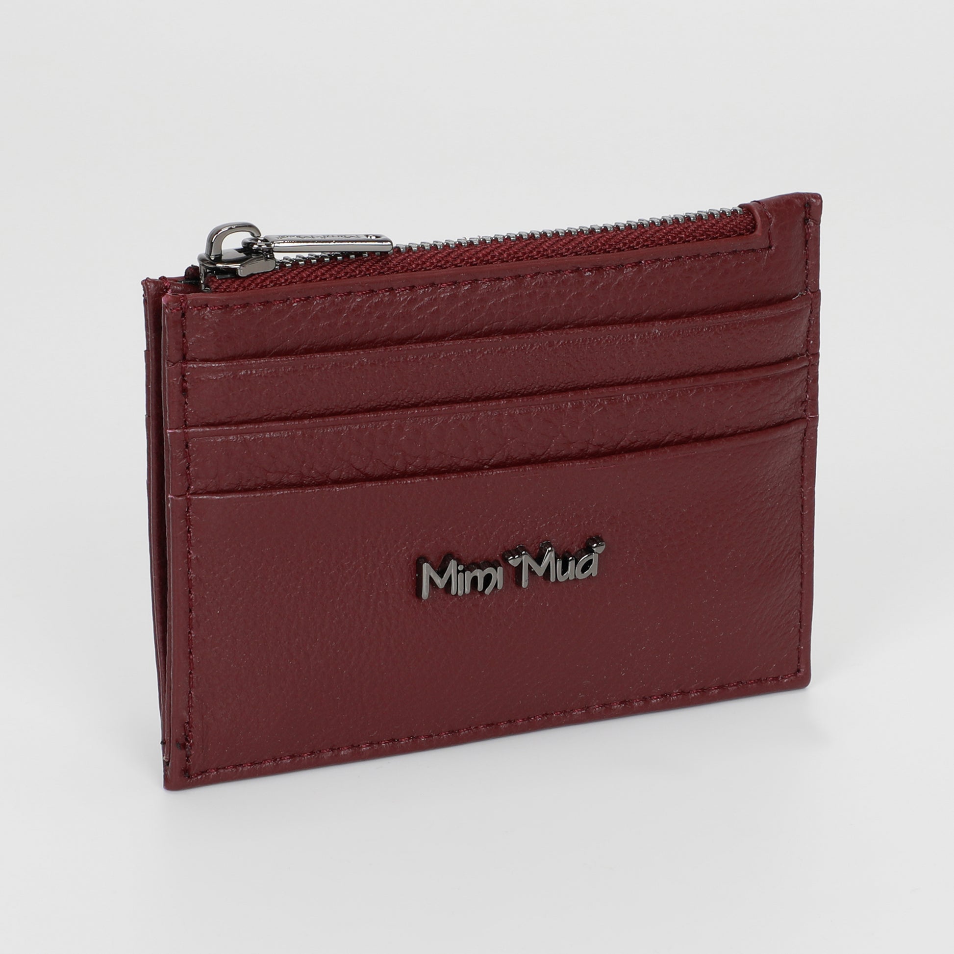 PORTACARTE IN PELLE CON ZIP