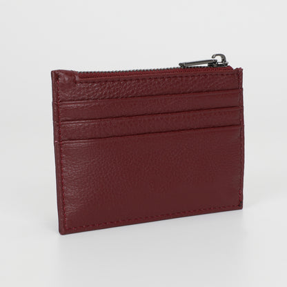PORTACARTE IN PELLE CON ZIP