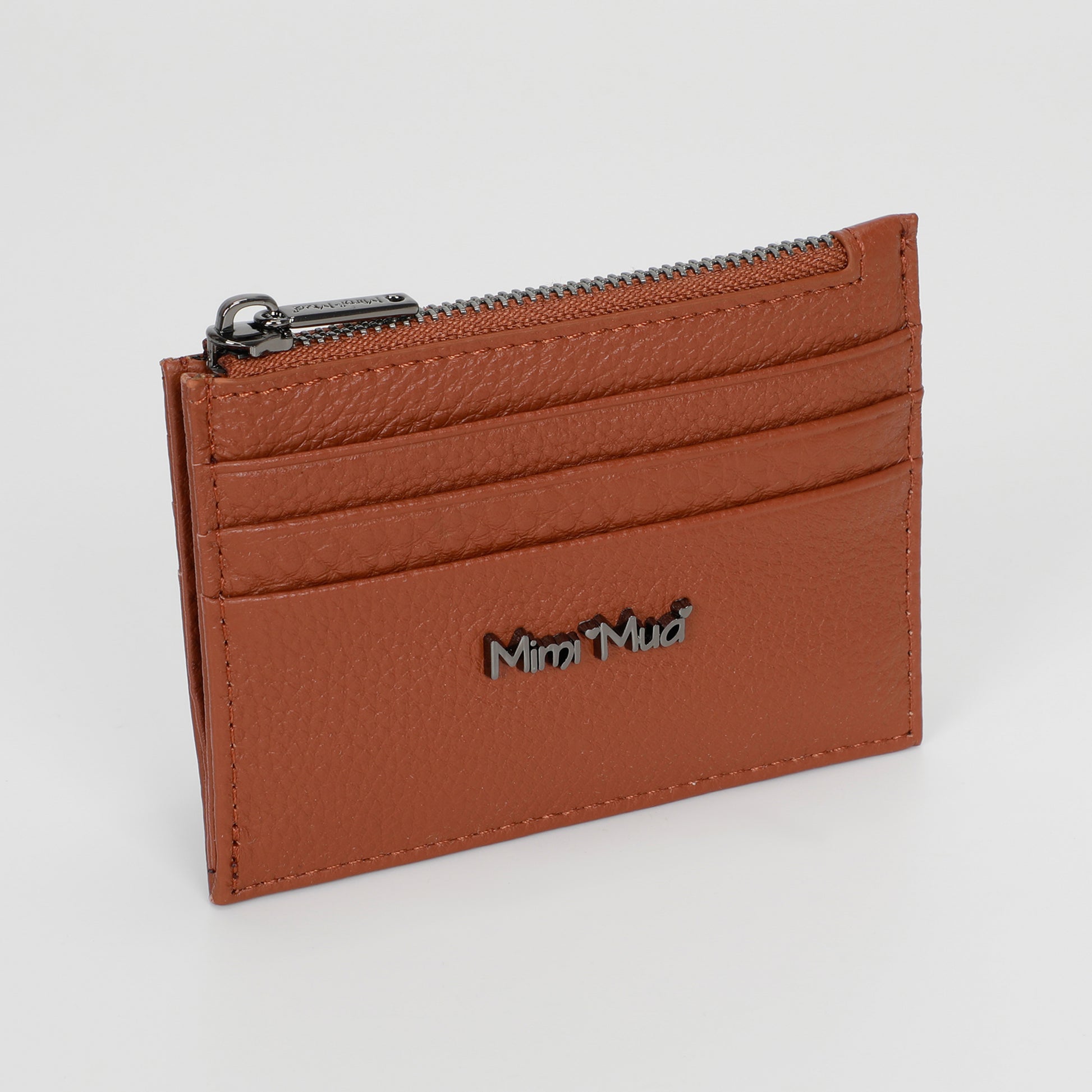 PORTACARTE IN PELLE CON ZIP
