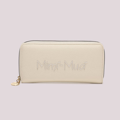 PORTAFOGLIO 1 ZIP CON SCRITTA MIMÍ-MUÁ