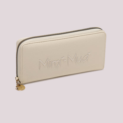 PORTAFOGLIO 1 ZIP CON SCRITTA MIMÍ-MUÁ