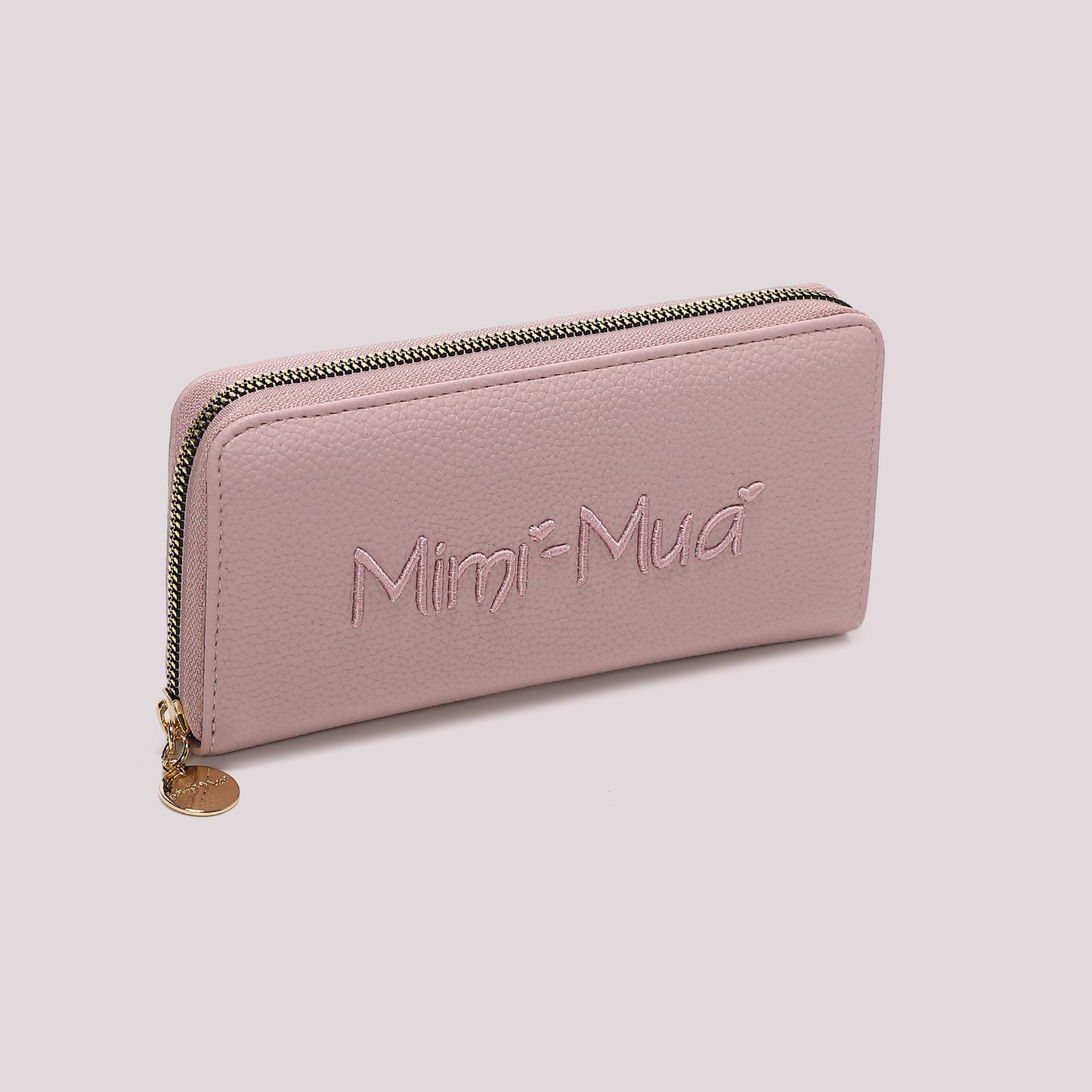 PORTAFOGLIO 1 ZIP CON SCRITTA MIMÍ-MUÁ