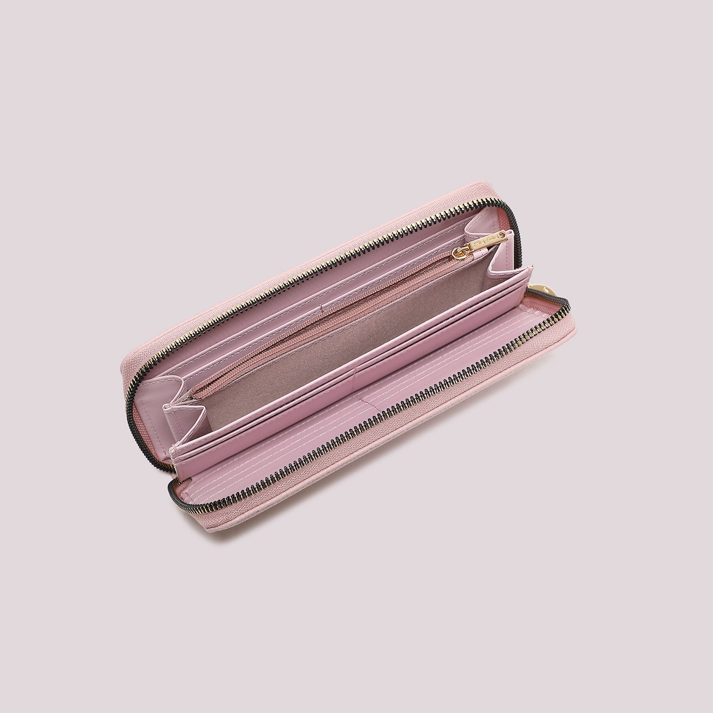 PORTAFOGLIO 1 ZIP CON SCRITTA MIMÍ-MUÁ