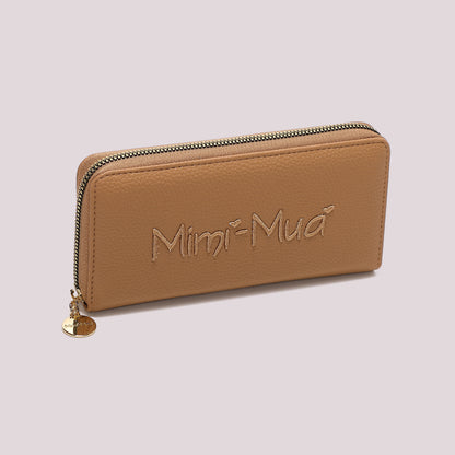 PORTAFOGLIO 1 ZIP CON SCRITTA MIMÍ-MUÁ