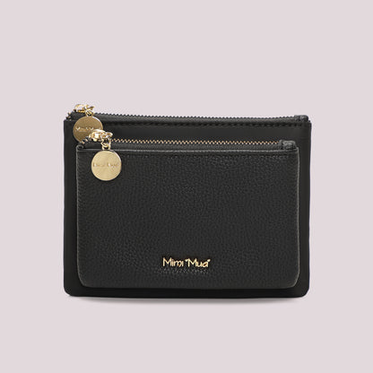 PORTAMONETE IN NYLON E PU