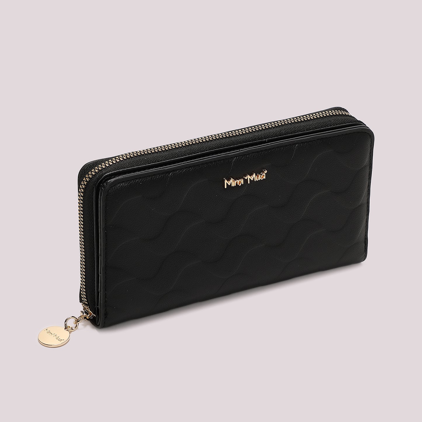 PORTAFOGLIO GRANDE CON MOTIVO AD ONDA