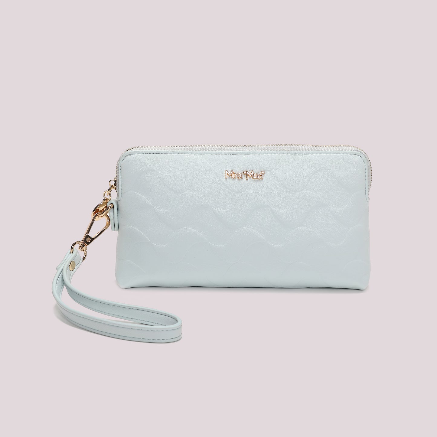 PORTAFOGLIO A BUSTA CON MOTIVO AD ONDA