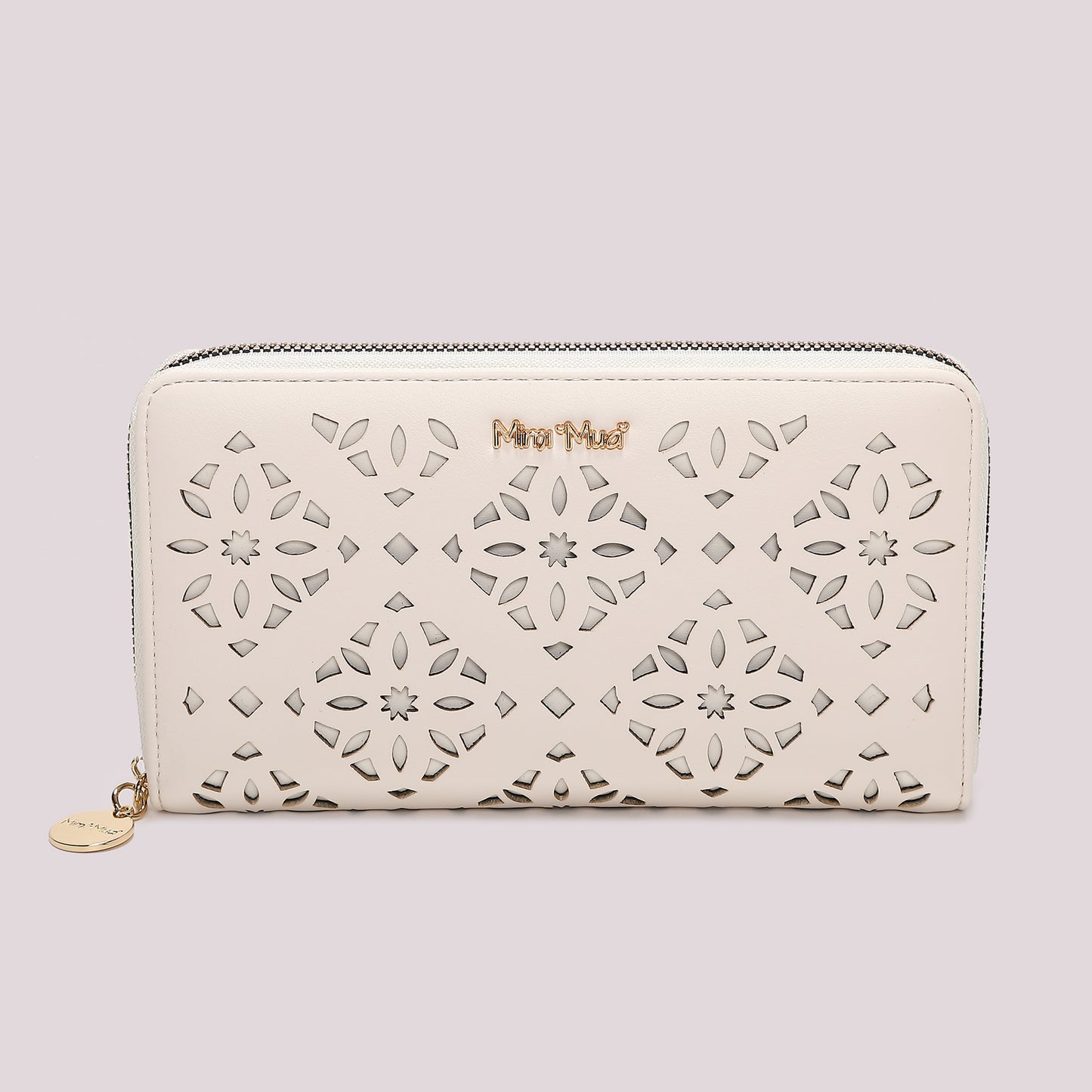 PORTAFOGLIO GRANDE CON MOTIVO TRAFORATO