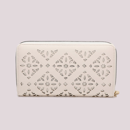 PORTAFOGLIO GRANDE CON MOTIVO TRAFORATO