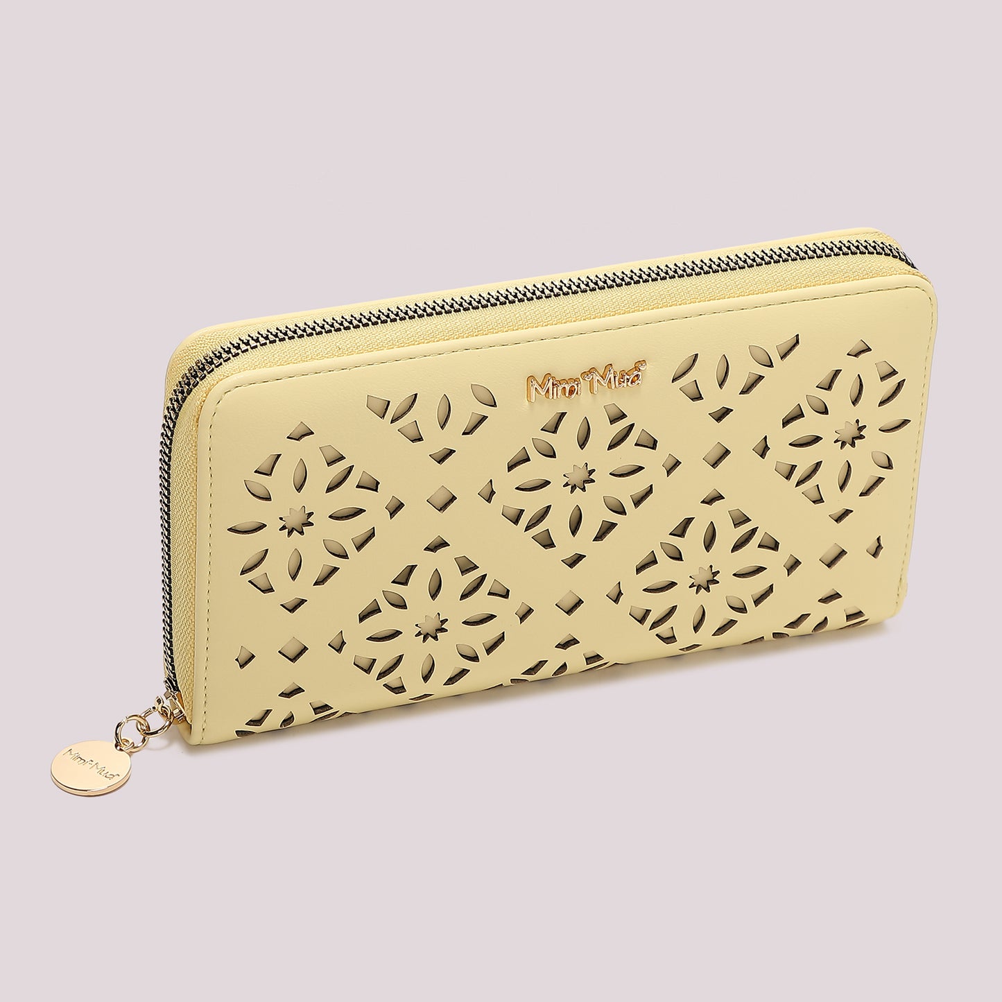 PORTAFOGLIO GRANDE CON MOTIVO TRAFORATO