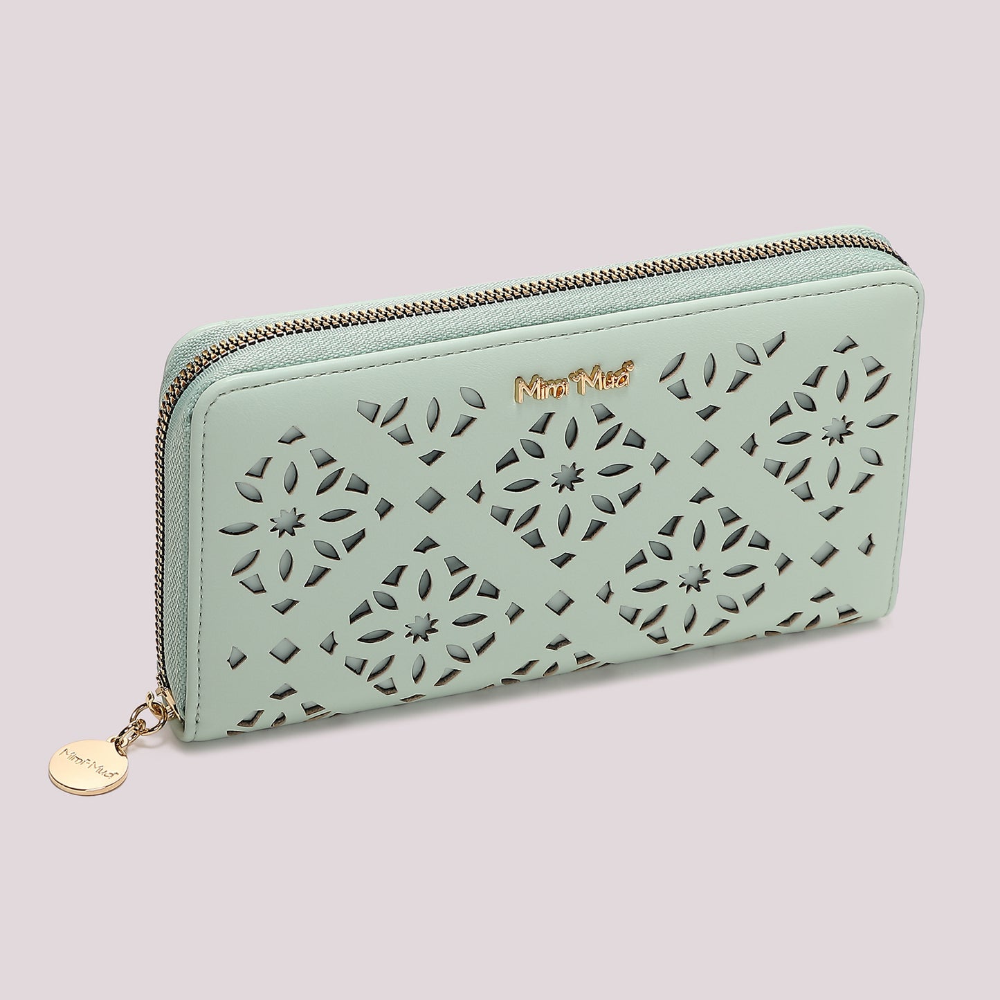 PORTAFOGLIO GRANDE CON MOTIVO TRAFORATO