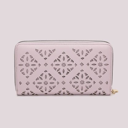 PORTAFOGLIO GRANDE CON MOTIVO TRAFORATO