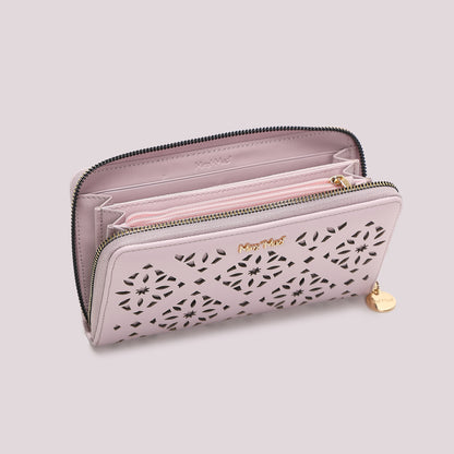 PORTAFOGLIO GRANDE CON MOTIVO TRAFORATO