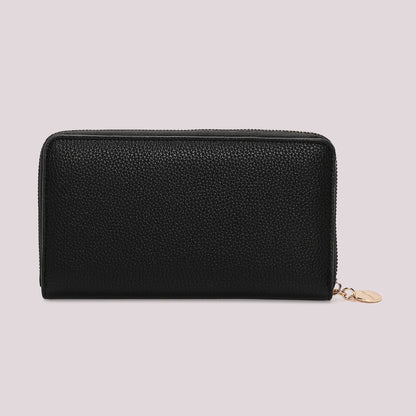 PORTAFOGLIO GRANDE CON CUCITURE A VISTA